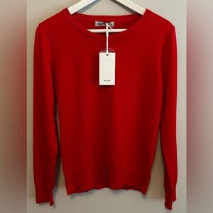 Grace Karin Women’s Red Button Up Cardigan Size Medium New With Tags